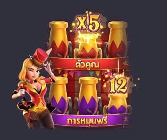 ตัวอย่างหมุนฟรี สล็อตละครสัตว์ (Circus Delight) - PG Slot