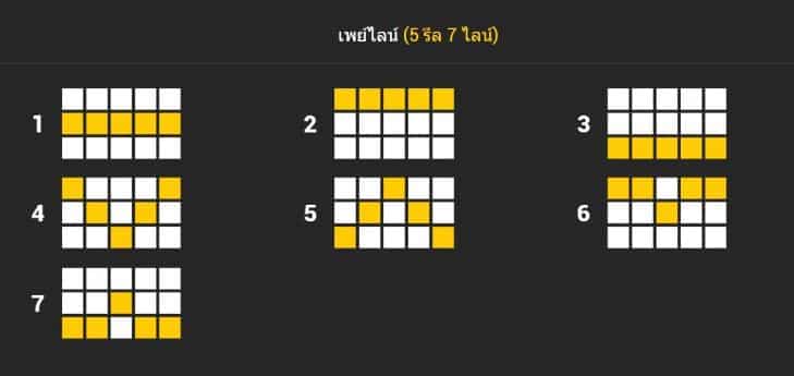 เพย์ไลน์การชนะ เกมสล็อต Mr.Hippo - Nextspin