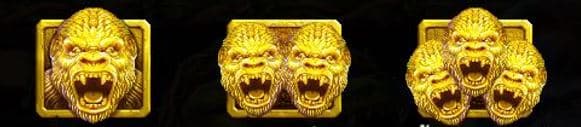 สัญลักษณ์กอริลลาทองคำ เกมสล็อต Gorilla Mayhem - Pragmatic Play