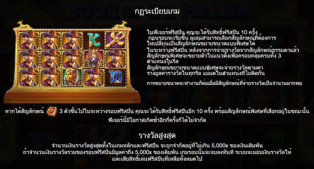 รีวิวสล็อต Book of The Fallen ค่าย Pragmatic Play - 2