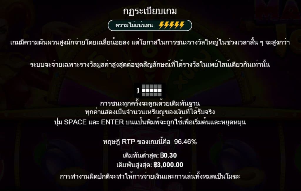 รีวิวสล็อต Master Joker ค่าย Pragmatic Play - 2