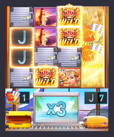 รีวิวและทดลองเล่น เกมสล็อต Bali Vacation (วันหยุดพักผ่อนของบาหลี) ค่าย PG Slot